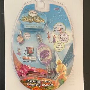 Disney Pixie Hollow Clickables Bracelet with Purple Charm